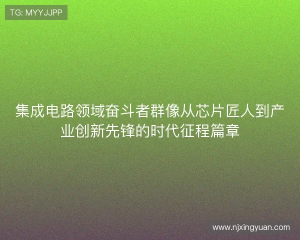 集成电路领域奋斗者群像从芯片匠人到产业创新先锋的时代征程篇章 集成电路领域奋斗者群像从芯片匠人到产业创新先锋的时代征程篇章